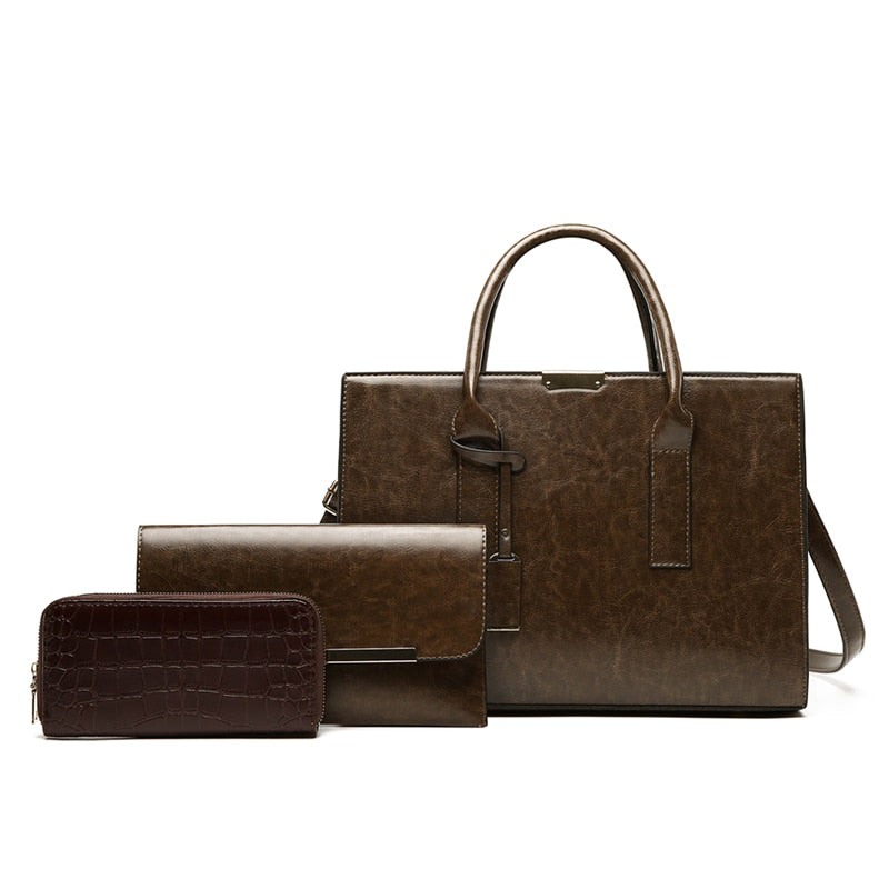 Kit Bolsa + 2 Carteira Zayna