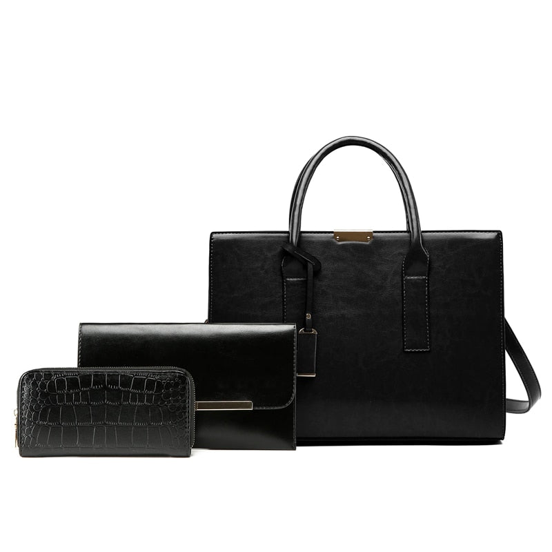 Kit Bolsa + 2 Carteira Zayna