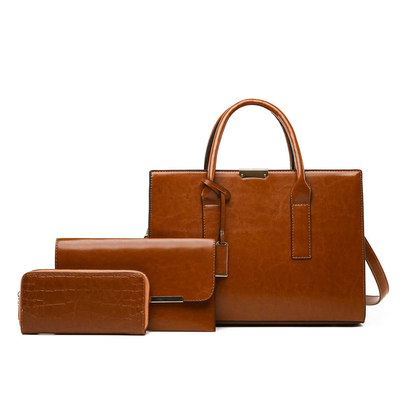 Kit Bolsa + 2 Carteira Zayna