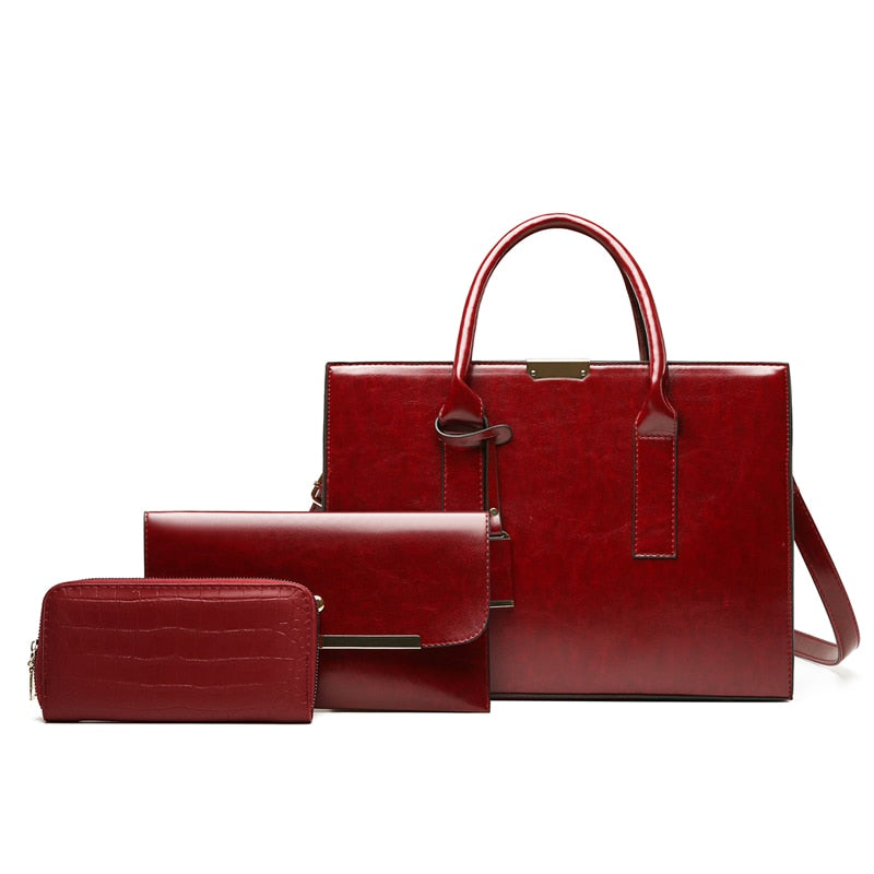 Kit Bolsa + 2 Carteira Zayna